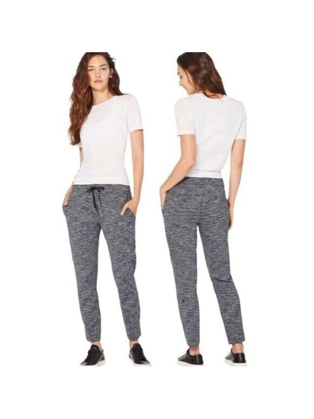 Lululemon On The Fly Pant Dark Heather Grey Size 4